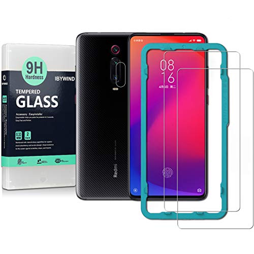 Product Cover Ibywind Screen Protetor for Xiaomi Mi 9T / Mi 9T Pro/Redmi K20 / Redmi K20 Pro [Pack of 2] with Camera Lens Tempered Glass Protector,Back Carbon Fiber Skin Protector,Including Easy Install Kit