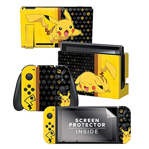 Product Cover Controller Gear Officially Licensed Nintendo Switch Skin & Screen Protector Set - Pokemon - 