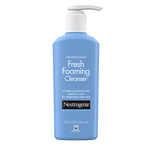 Product Cover Neutrogena Fresh Foaming Facial Cleanser & Makeup Remover with Glycerin, Oil-, Soap- & Alcohol-Free Daily Face Wash Removes Dirt, Oil & Waterproof Makeup, Non-Comedogenic, 9.6 fl. oz