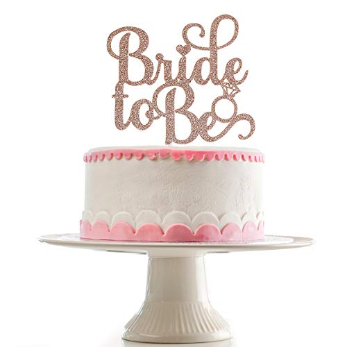 Product Cover Rose Gold Glittery Bride To Be Cake Topper for Wedding Bachelorette Party Decoration Supplies