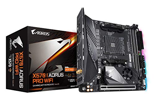 Product Cover GIGABYTE X570 I AORUS PRO WiFi with Direct 8 Phases IR Digital VRM, Advanced Thermal Design with Extended & Multi-Layered Heatsink, Dual PCIe 4.0 M.2, M.2 Thermal Guard