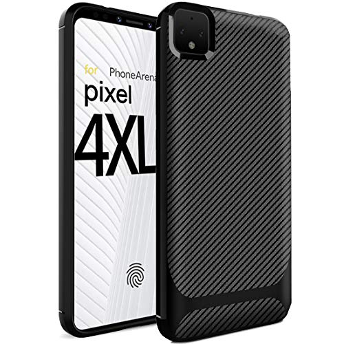 Product Cover Dzxouui for Pixel 4XL Case,Google Pixel 4 XL Case，TPU Durable Light Shockproof Cover Protective Phone Cases for Google Pixel 4 XL(DC-Black)