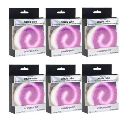 Product Cover Bath and Body Set - Body & Earth 6 Pcs Cake Shaped Bubble Bar Set with Lavender Scent, Organic Natural Bath Bombs Infused with Shea Butter, Coconut Oil, Sea Salt and Fragrant Essential Oils 6 x 2.8 oz