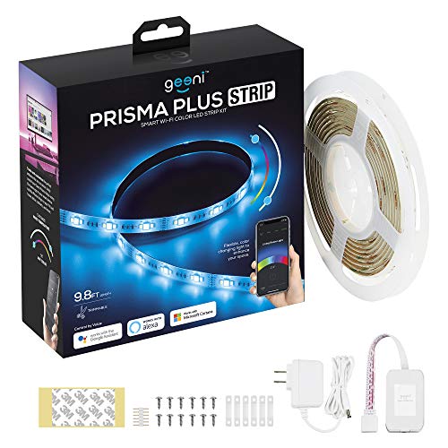 Product Cover Geeni Prisma Plus Strip Smart Wi-Fi Led Light Strip Kit, New Updated Version with Brighter Colors and Tunable White Temperature, Compatible with Alexa, Multicolor