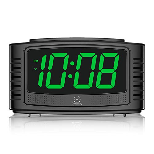 Product Cover DreamSky Little Digital Alarm Clock with Snooze, 1.2 Inch Clear Led Digit Display with Dimmer, Simple to Operate, Plug in Clock for Bedroom Kids Gifts