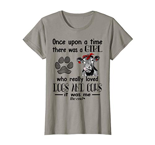 Product Cover Once Upon A Time There Was A Girl Loved Dogs and & Cows Tee T-Shirt