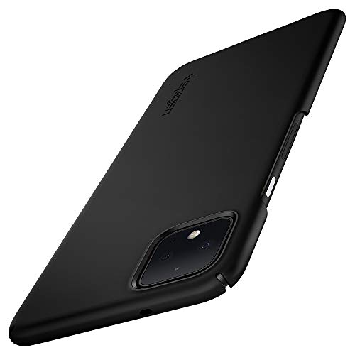 Product Cover Spigen Thin Fit Designed for Google Pixel 4 Case (2019) - Black