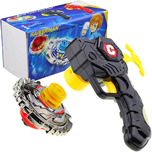 Product Cover SaikerMan Metal Burst Battling Turbo Top and Launcher Toy for Age 8+ - Black Set