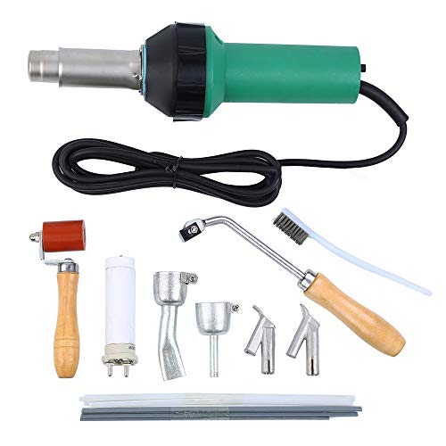 Product Cover SKYTOU 1600W Heat Gun Hot Air Torch Plastic Welder Welding Hot Air Gun Kit with Speed Nozzles, Roller and PVC Plastic Rods