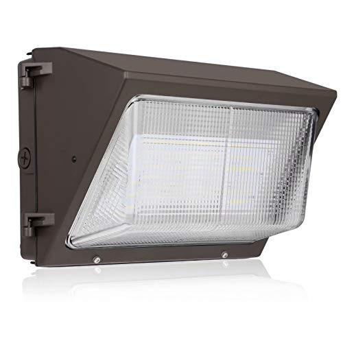 Product Cover Hykolity 120W 15600lm High-Output LED Wall Pack,Brighter Than 400W MH,Photocell Optional, Outdoor Commercial LED Area Light,0-10V Dimmable,5000K Daylight, DLC Complied