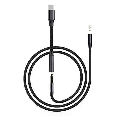 Product Cover C-to 3.5mm Audio Jack Adapter, Type-c AUX Jack Cable USB-C Male to 3.5mm Female Headphone Converter with high Resolution/DAC, Audio Cable for 2 / 2XL / 3 / 3XL, Samsung, ipad pro 2 Pieces
