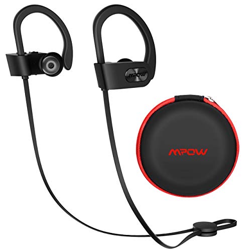 Product Cover Mpow Flame Upgraded Bluetooth Headphones with Case, IPX7 Waterproof Wireless Earphones Sport W/Mic, 7-9 Hrs Playtime, in-Ear Wireless Earbuds W/Rich Bass & HiFi Stereo, Running Headphones, Black