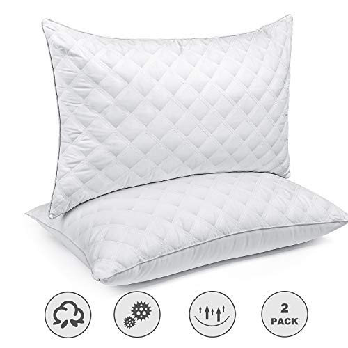 Product Cover Bed Pillows for Sleeping(2-Pack) Luxury Hotel Collection Gel Pillow Good for Side and Back Sleeper & Hypoallergenic-Standard Size