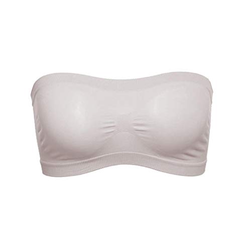 Product Cover Yirind Women Basic Stretch Layer Strapless Hollow Seamless Solid Cropped Tube Top Bra Bandeau Sport Bras