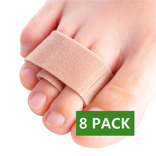 Product Cover Povihome Hammer Toe Straightener Tapes, 8 Pack Toe Wraps Splint to Realign Hammer Toe, Overlapping Toe & Crooked Toes