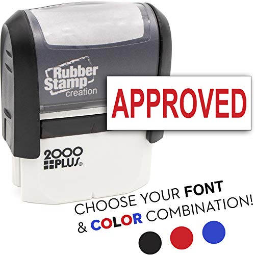Product Cover 1 Line Custom Self Inking Rubber Stamp - Choose Your Font & Color!