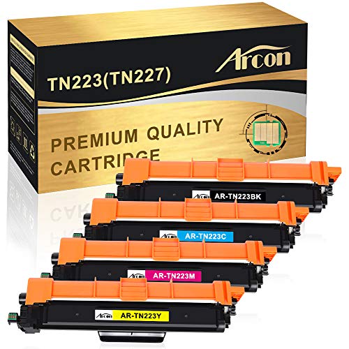 Product Cover Arcon Compatible Toner Cartridge Replacement for Brother TN223 TN227 TN 223 TN227BK Brother HL-L3210CW HL-L3290CDW MFC-L3750CDW HL-L3230CDW HL-L3230CDN MFC-L3710CW MFC-L3770CDW HL-L3270CDW-WITH CHIP