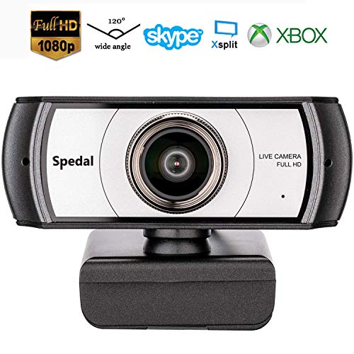 Product Cover 120 Degree Ultra Wide Angle Webcam 920 Pro, Full HD 1080p USB Web Camera, Plug and Play Video Calling Computer Camera for PC, Laptop and Desktop, Compatible with Xbox OBS XSplit Skype Facebook