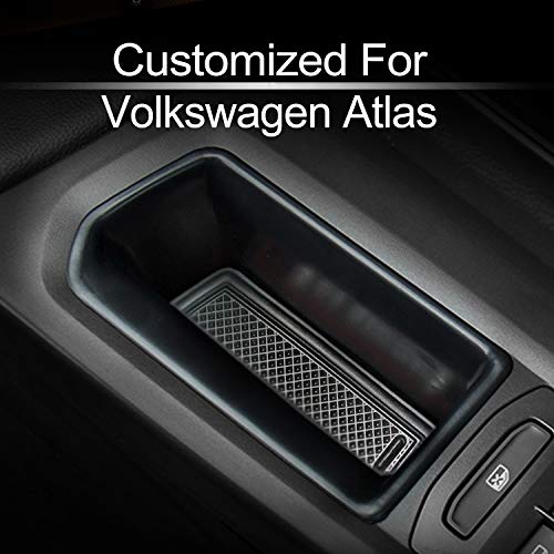 Product Cover MECHCOS 4pcs Armrest Container Door Storage Organizer Box Tray Handle Compatible with for VW Volkswagen Atlas 2018 2019, 2 Front & 2 Rear