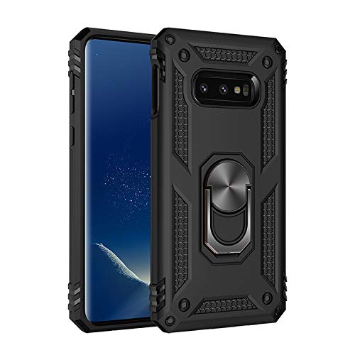Product Cover Samsung Galaxy S10E Case, Extreme Protection Military Armor Dual Layer Protective Cover with 360 Degree Unbreakable Swivel Ring Kickstand for Samsung Galaxy S10 Edge 5.8