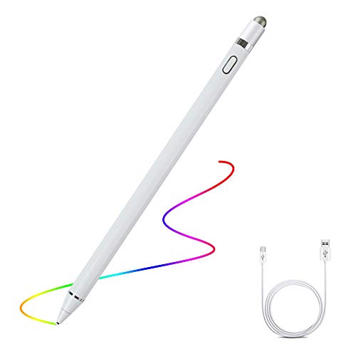 Product Cover Active Stylus Digital Pen for Touch Screens, Botee Rechargeable 1.45mm Fine Tip Smart Stylus Pen Compatible for iPad iPhone Phone and Tablets Touchscreen Devices, Good for Drawing and Writing