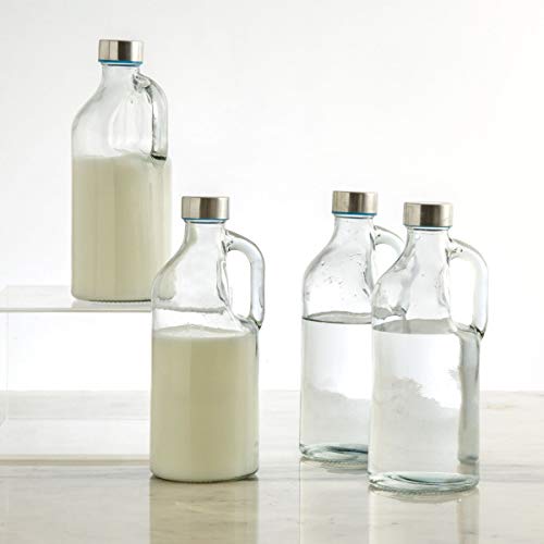 Product Cover Home Centre Orlanto-Marley Milk Bottle Set- 4 Pcs - 1000ml - Transparent