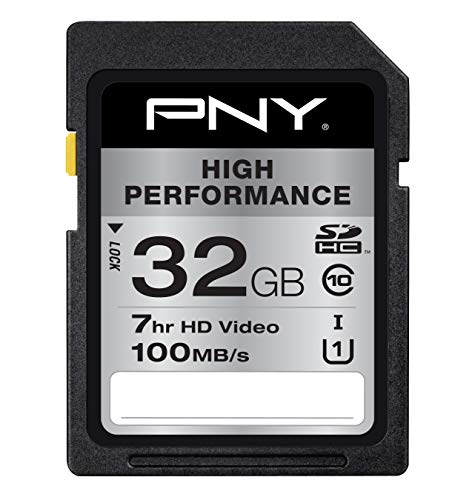 Product Cover PNY 32GB High Performance Class 10, U1 SD Flash Card (P-SDHC32GU1GW-GE)