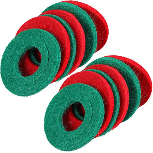 Product Cover 12 Pieces Battery Terminal Anti Corrosion Washers Fiber Battery Terminal Protector, 6 Red and 6 Green