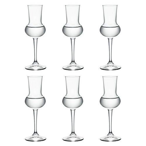 Product Cover Bormioli Rocco Restaurant Grappa Liqueur Glass with Stem - 80ml - Pack of 6