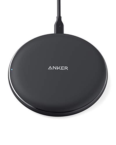 Product Cover Anker Wireless Charger, PowerWave Pad Upgraded 10W Max, 7.5W for iPhone 11, 11 Pro, 11 Pro Max, Xs Max, XR, XS, X, 8, 8 Plus, 10W Fast-Charging Galaxy S10 S9 S8, Note 10 Note 9 Note 8 (No AC Adapter)
