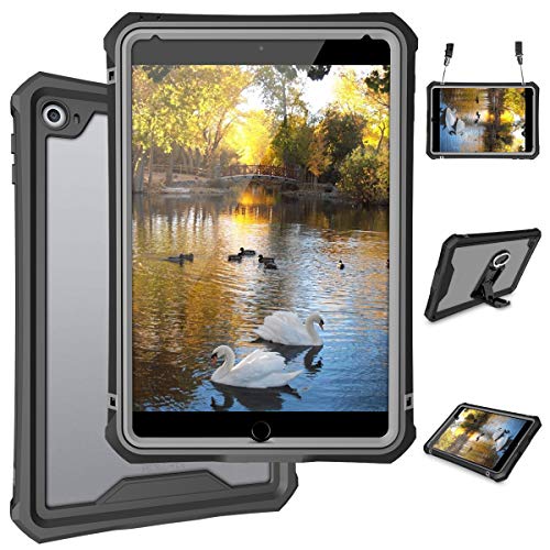 Product Cover iPad Mini 5 Case - Waterproof Case for iPad Mini 5 Full Body Bumper Case with Built in Screen Protector Drop Proof Anti Scratch Anti Shock Clear Case Cover for iPad Mini 5 7.9