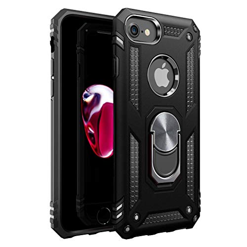 Product Cover iPhone 7 Case | iPhone 8 Case [ Military Grade ] 15ft. Drop Tested Protective Case | Kickstand | Compatible with Apple iPhone 8 / iPhone 7 / iPhone 6 6s- Black