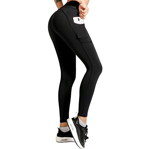 Product Cover Meetjoy High Waisted Yoga Pants with Pockets for Women - Tummy Control Workout Leggings
