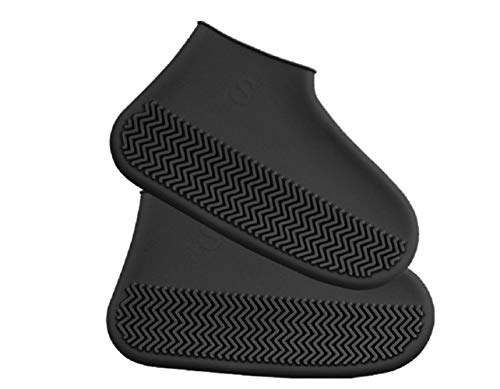 Product Cover KDRose Rain Shoe Covers, Reusable Silicone Shoe Covers Waterproof Foldable Slip Cycling Outdoor Shoe Covers for Kids,Women,Men