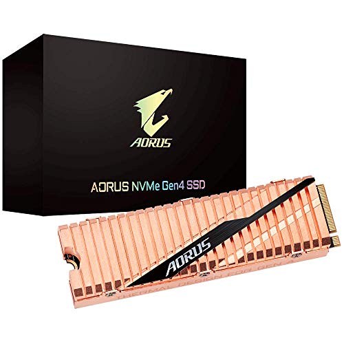Product Cover Gigabyte AORUS NVMe Gen4 M.2 1TB PCI-Express 4.0 Interface High Performance Gaming, Full Body Copper Heat Spreader, Toshiba 3D NAND, DDR Cache Buffer, 5 Year Warranty SSD GP-ASM2NE6100TTTD