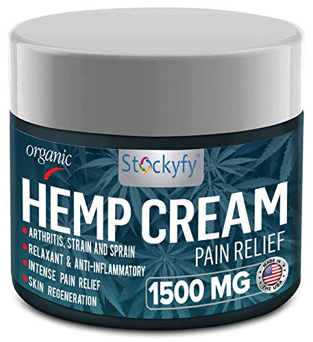 Product Cover Hemp Cream Pain Relief 1500 mg - Arthritis Pain Cream, Back Pain, Joint Pain Relief Cream Efficient Inflammation Cream- 2oz - Made in USA