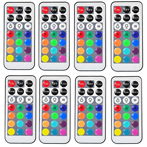 Product Cover Exclusive Remote Controllers for Kitosun Submersible LED Lights 21Keys Pack of 8