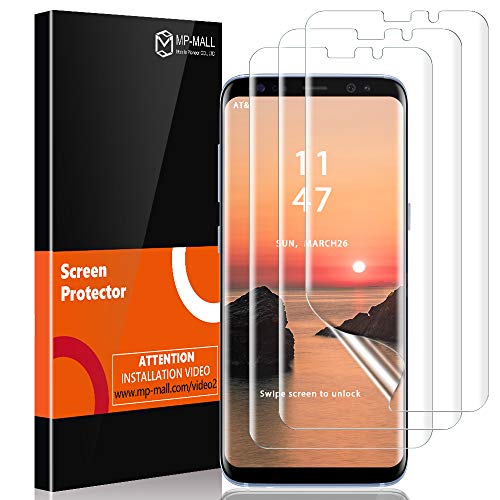 Product Cover MP-MALL [3-Pack] Screen Protector for Samsung Galaxy S8 Plus, [Self Healing] [Flexible Film] Anti-Bubble HD Clear