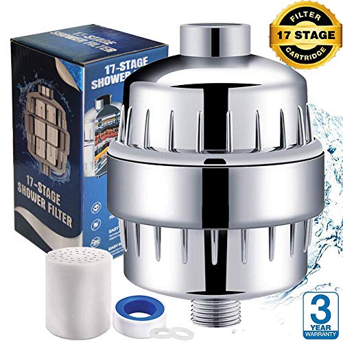 Product Cover 17-Stage Shower Filter - Reduces Dry Itchy Skin, Dandruff, Eczema, and Dramatically Improves The Condition of Your Skin, Hair and Nails