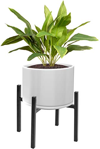 Product Cover Sorbus Plant Stand Mid Century Style Flower Pot Holder, Planter, Modern Home Décor for Houseplants, Plant & Pot NOT Included, Black (14 inch)