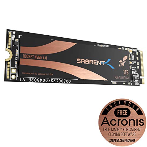 Product Cover Sabrent 1TB Rocket NVMe 4.0 Gen4 PCIe M.2 Internal SSD Extreme Performance Solid State Drive (SB-ROCKET-NVMe4-1TB)
