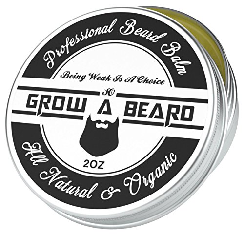 Product Cover Beard Balm 2oz | Leave-in Conditioner & Softener for Men Care | Best Facial Hair & Mustache Grooming Wax | Great for Smooth & Moisturize | Natural & Organic, Sandalwood Scent with Argan & Jojoba Oils