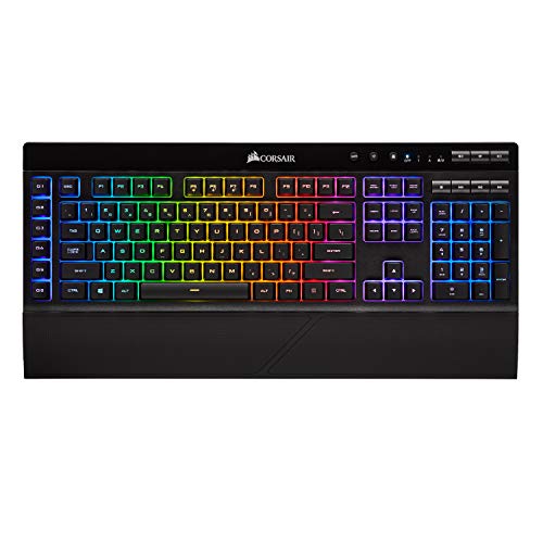 Product Cover CORSAIR K57 RGB Wireless Gaming Keyboard - <1ms response time with Slipstream Wireless - Connect with USB dongle, Bluetooth or wired - Individually Backlit RGB Keys, Black