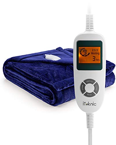 Product Cover iTeknic Electric Blanket Heated Throw with Fast Heating Technology, 10 Temperature Settings, Overheating Protection and Auto Shut Off 61