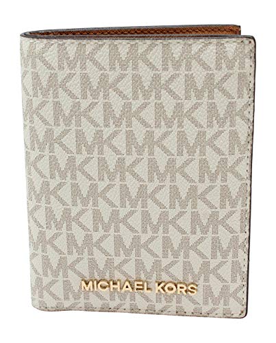 Product Cover Michael Kors Jet Set Travel Passport Holder Wallet Case Vanilla PVC 2019