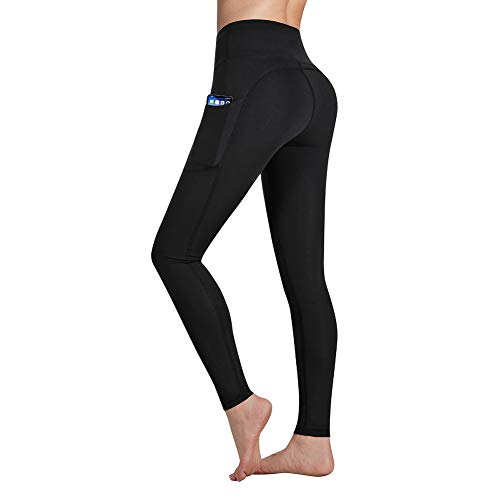 Product Cover Occffy High Waist Yoga Pants for Women with Pockets Tummy Control Leggings Workout Running Tights DS166