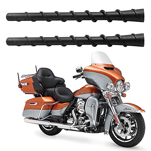 Product Cover 2 Pack 7 inch Spiral Antenna for 1989-2019 Harley Davidson Touring Electra Road Street Glide Trike Ultra Classic CVO