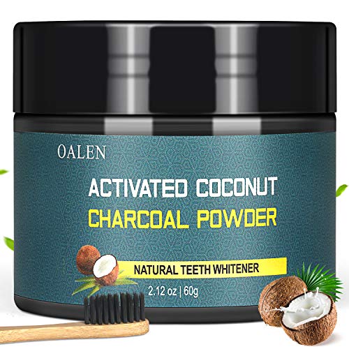 Product Cover Activated Charcoal Natural Teeth Whitening Powder(60g) by Bestidy，Teeth Whitening Powder with Bamboo Brush Efficient Alternative to Charcoal Toothpaste, Strips, Kits, Gels Easy Cleaning No Hurt on Ena