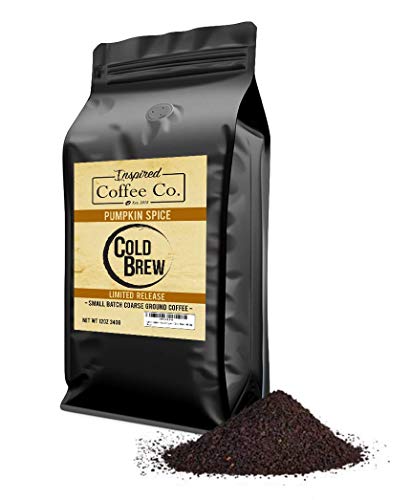 Product Cover Pumpkin Spice - Limited Edition - Flavored Cold Brew Coffee - Inspired Coffee Co. - Coarse Ground Coffee - 12 oz. Resealable Bag