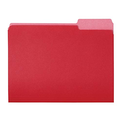 Product Cover AmazonBasics File Folder - Color, 1/3 Tab, Red, Letter, 36-Pack
